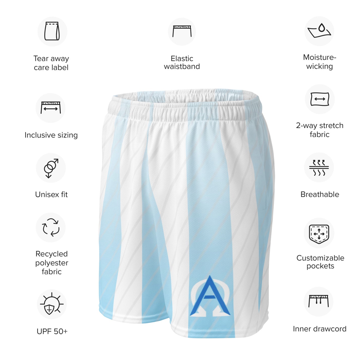 Men's Poseidon mesh shorts